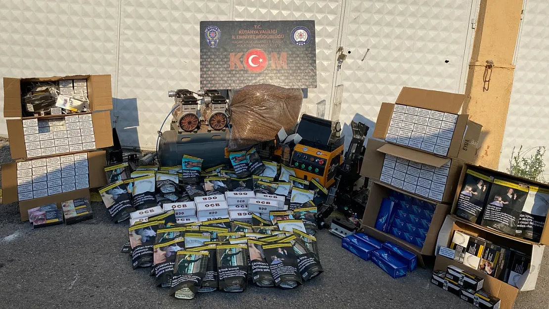 Kütahya'da Kaçak Tütün Operasyonu: 1 Gözaltı