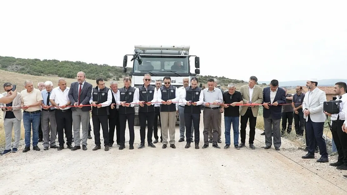 Kütahya'da Kayıköy-Güzelyurt-Çavdarhisar Bağlantı Yolu Hizmete Sunuldu