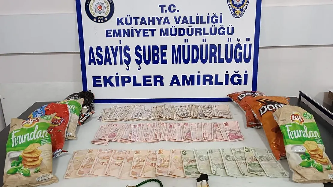 Kütahya'da marketten hırsızlık yapan şüpheli yakalandı