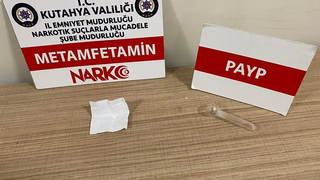 Kütahya'da şüpheli şahsın üzerinde uyuşturucu ele geçirildi