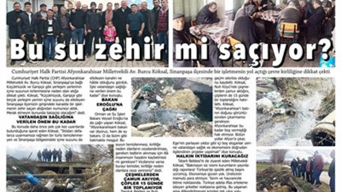 'Lokal kirlilik, evsel atıklardır' – Kocatepe Gazetesi