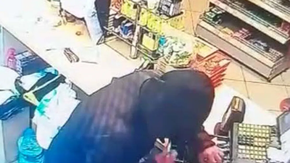 Market hırsızı polisten kaçamadı