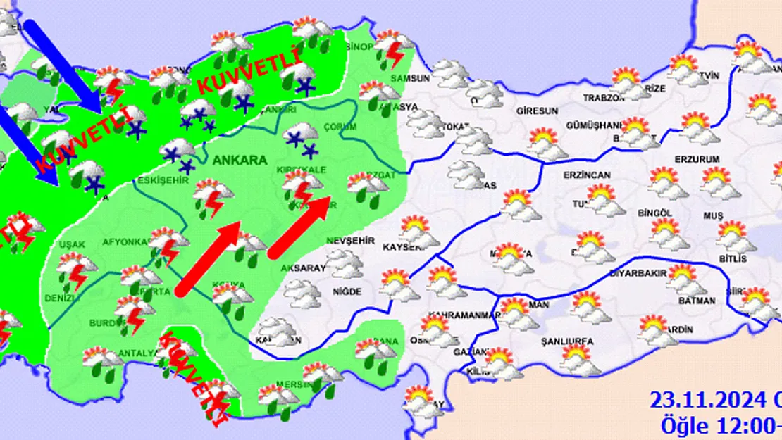 Meteoroloji Uyarıyor. Yağış ve Rüzgara Dikkat