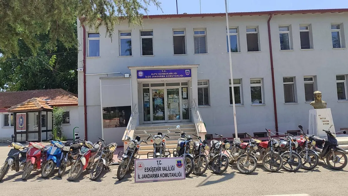 Motor, şase numarası değiştirilmiş 16 motosiklet ve 16 şahıs Yakalandı