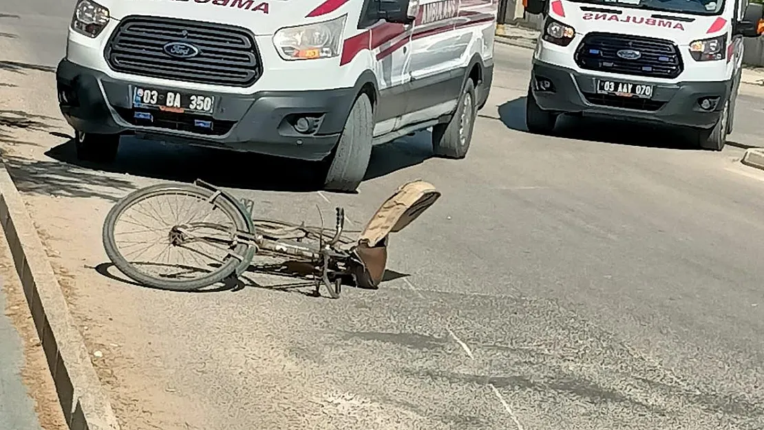 Motosikletle çarpışan bisiklet sürücüsü yaralandı