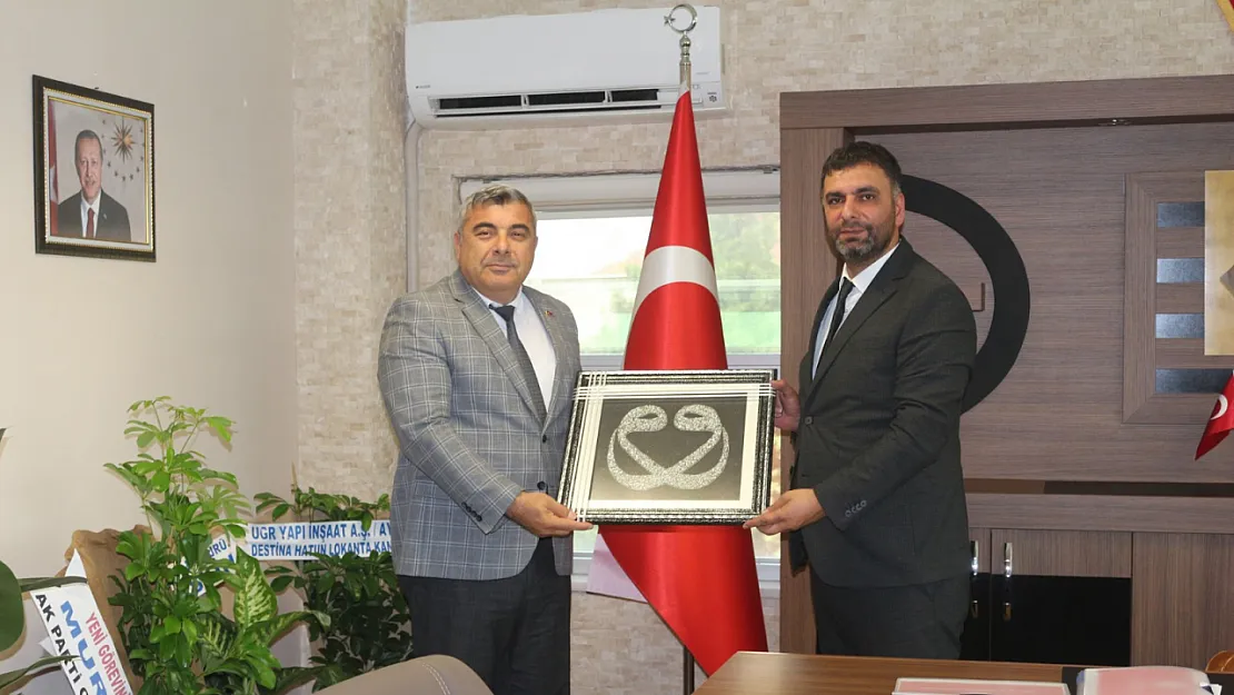 Müdür Sünnetci'den, Müdür Aslan'a Hayırlı Olsun Ziyareti