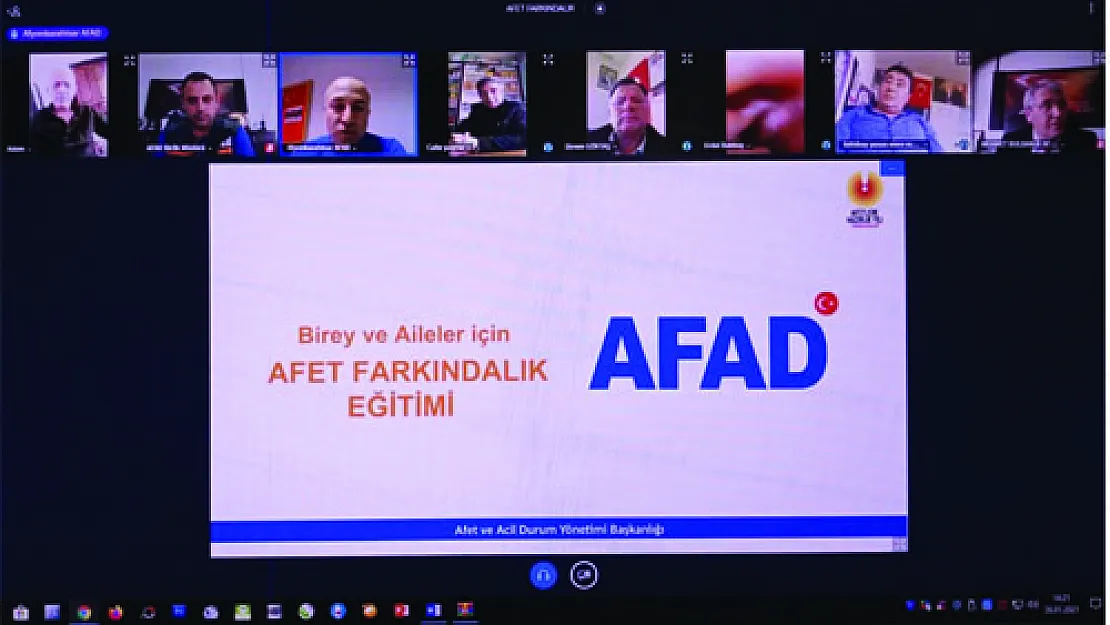 Muhtarların afetler konusundaki farkındalığı artırıldı