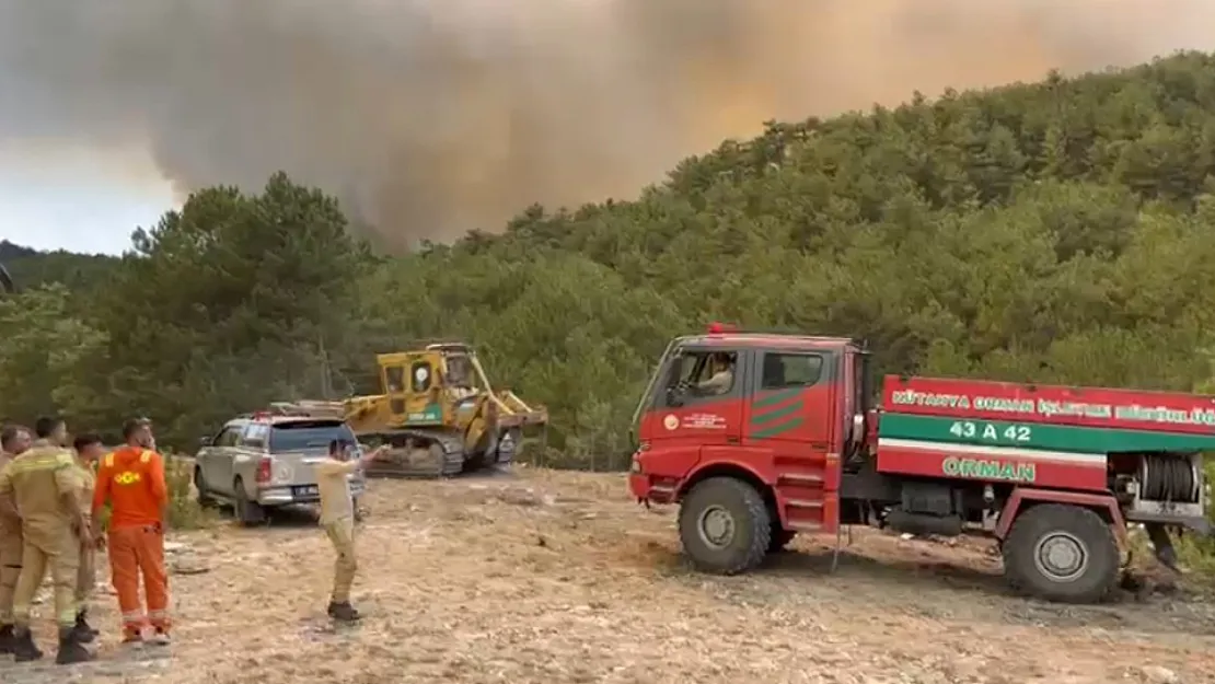 Orman Bölge Müdürü Yangının Ortasında Kaldı