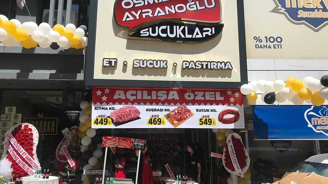 Osman Ayranoğlu Sucuklarının 3'üncü Şubesi Açıldı