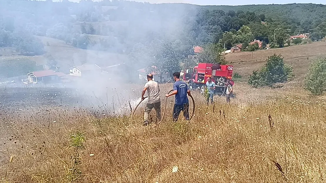 Ot Yangınında 1 Kişi Hastanelik Oldu