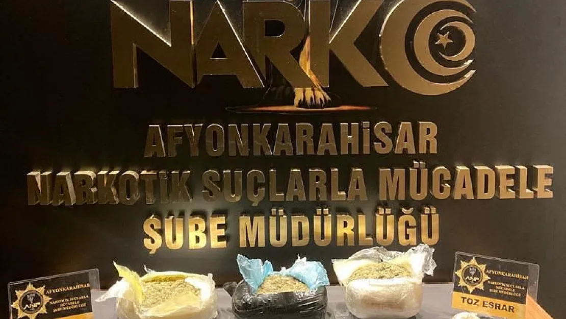 Otobüsle uyuşturucu kaçakçılığı yapan şahsı polis yakaladı