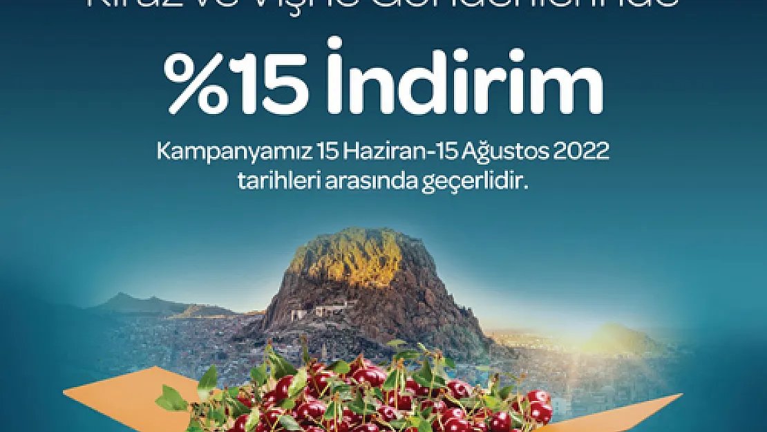 PTT'den kiraz ve vişne  kargolarına yüzde 15 indirim