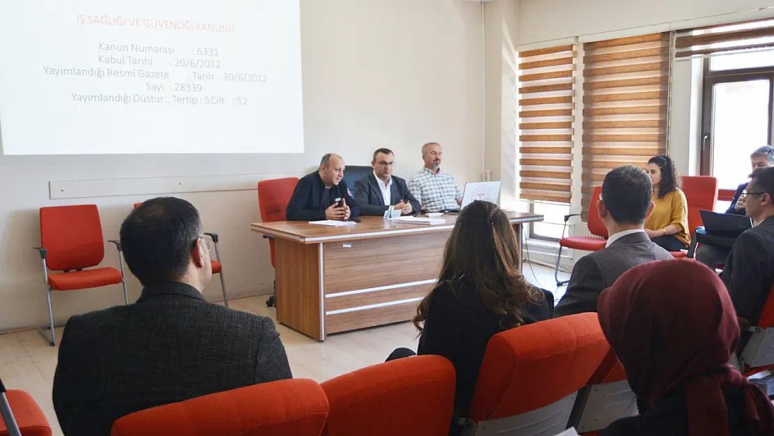 Sağlık Müdürlüğü'nde İş Sağlığı Ve Güvenliği Ele Alındı