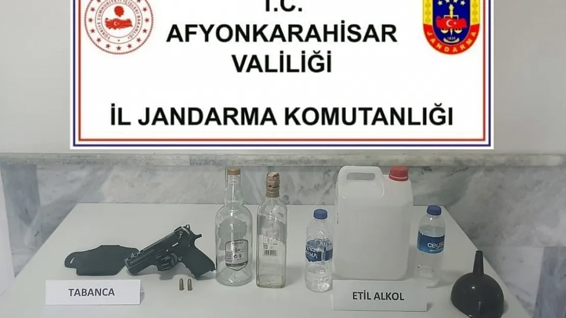 Sahte Alkol Üreten Şahsı Jandarma Yakaladı