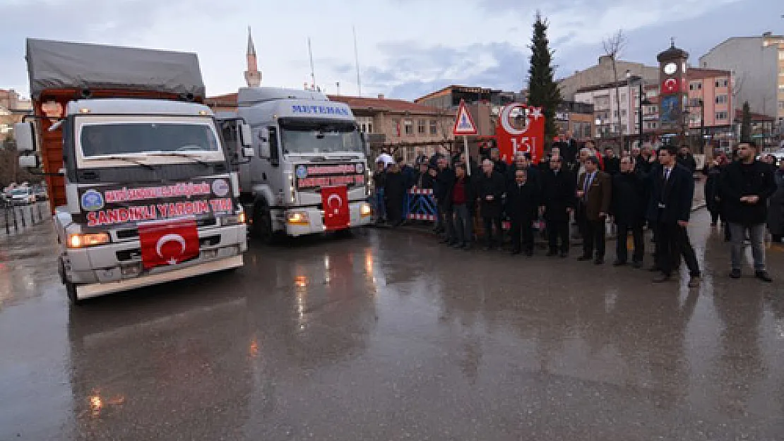 Sandıklı'dan, Elazığ’daki  depremzedelere yardım