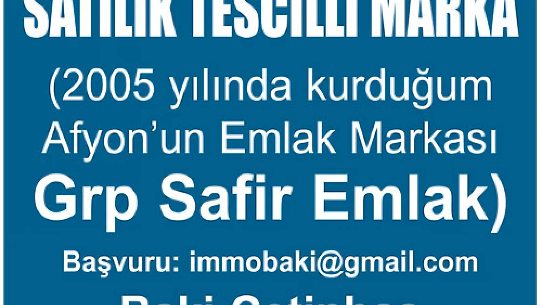 SATILIK TESCİLLİ MARKA