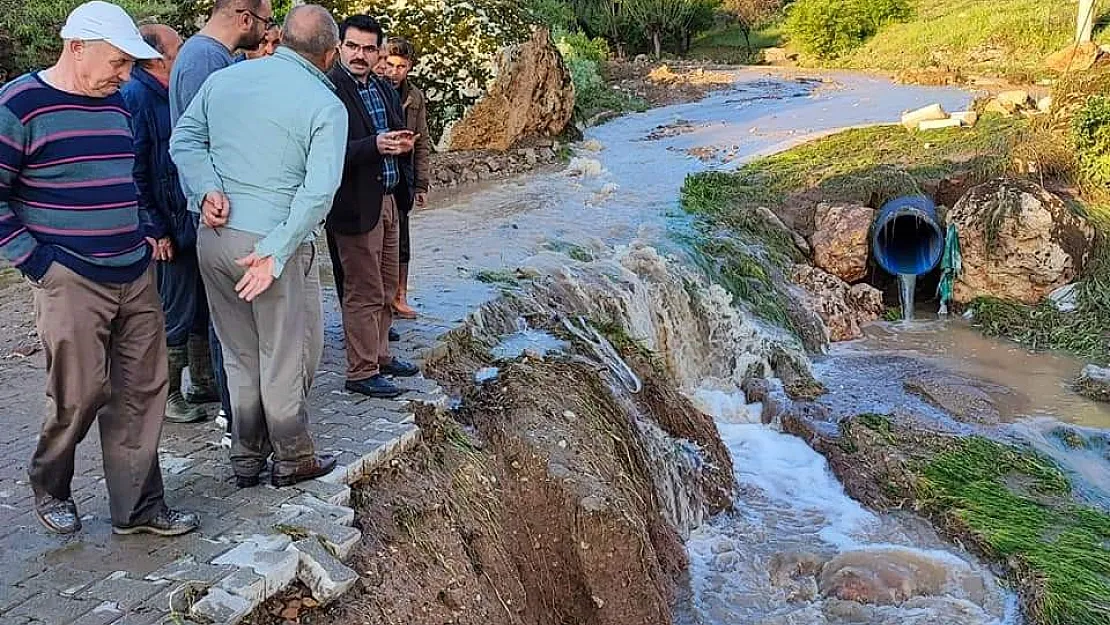 Selden etkilenen köylerde hasar tespit çalışması başlatıldı