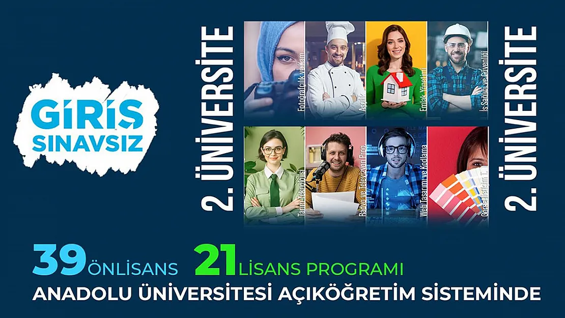 Sınavsız İkinci Üniversite Kayıtları Devam Ediyor