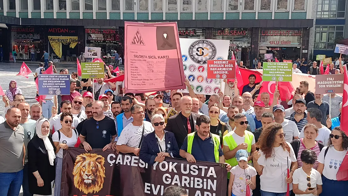 Stajyerler Ve Çıraklar, Seslerini Ankara'da Duyurdu