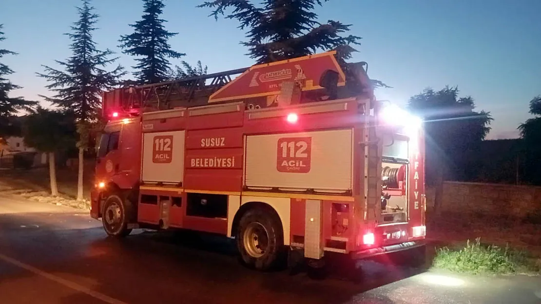 Susuz Güzelimdağı'nda Alevlerle Mücadele