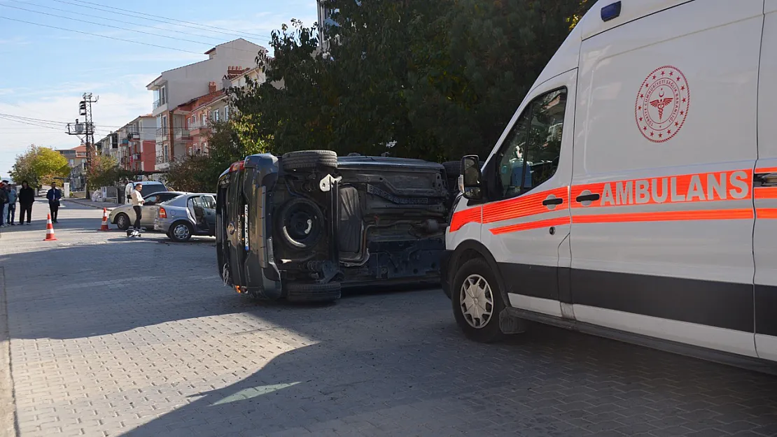 Takla Atan Araçta Burnu Bile Kanamadı