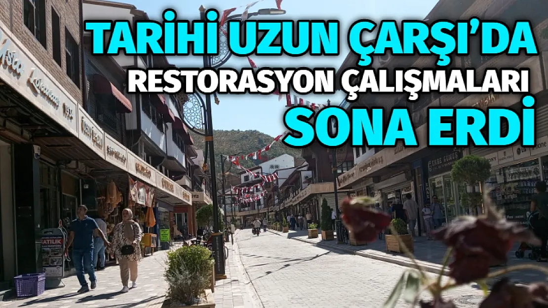 Tarihi Uzun Çarşı'da restorasyon çalışmaları sona erdi