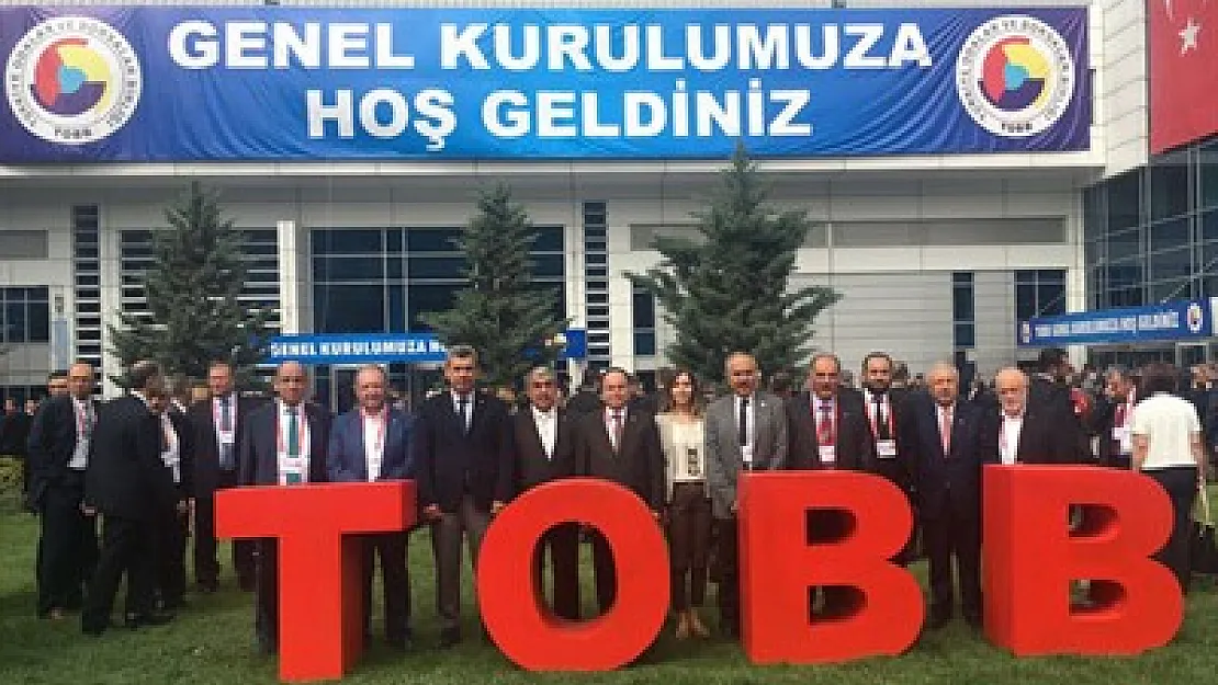 TOBB Genel Kurulu'na tam kadro katıldılar