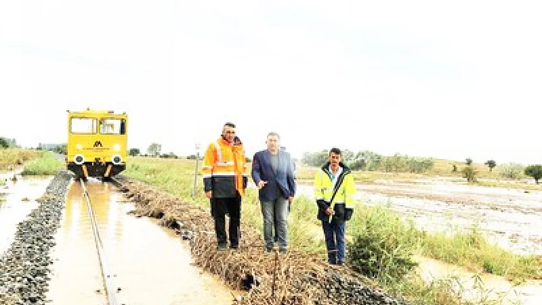 Tren bekletildi, hatlarda güvenlik sağlandı