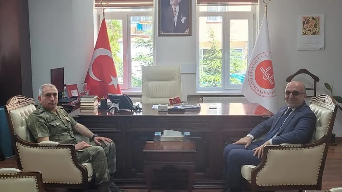 Tuğgeneral Fatih Dağlı'dan İl Müftüsü Lütfü İmamoğlu'na Nezaket Ziyareti