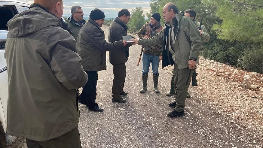 Tüm avcılar denetimden geçti, 1 avcıya ceza kesildi