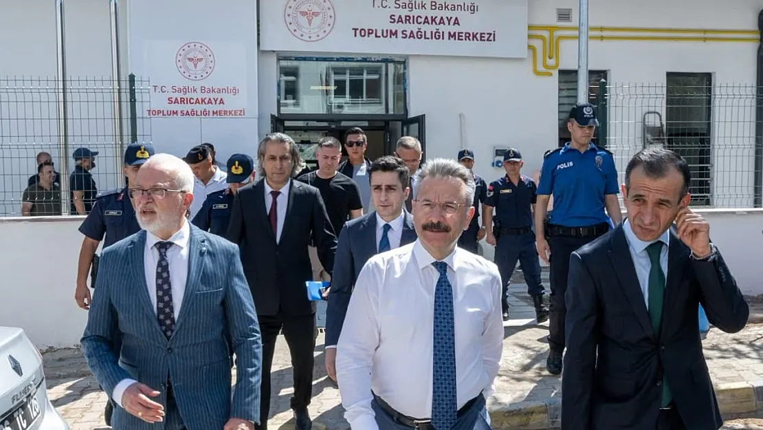 Vali Aksoy, Sarıcakaya'da Sağlık Tesislerini Ziyaret Etti