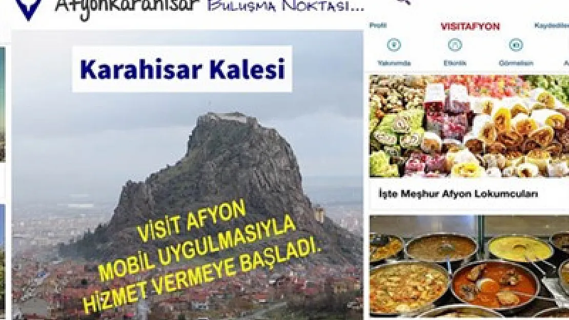 Visit Afyon Mobil uygulaması kullanıcıyla buluştu