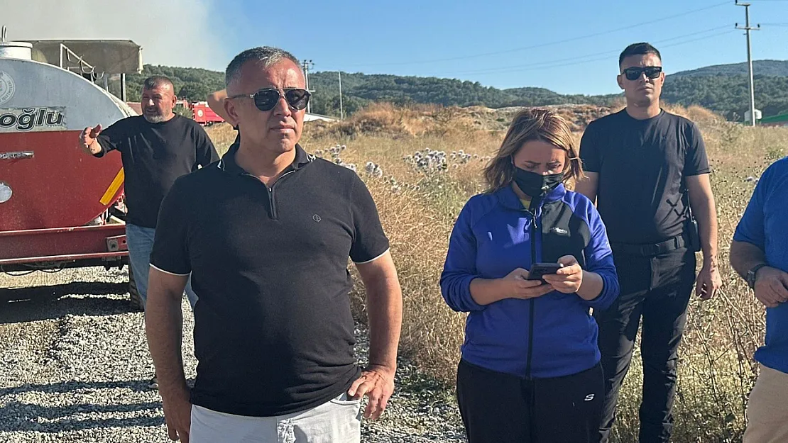 Yangın Bölgesinde Dumandan Etkilenen Başkan Tekin Hastaneye Kaldırıldı