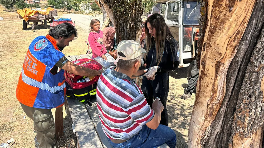Yangın Bölgesine Sağlık Desteği