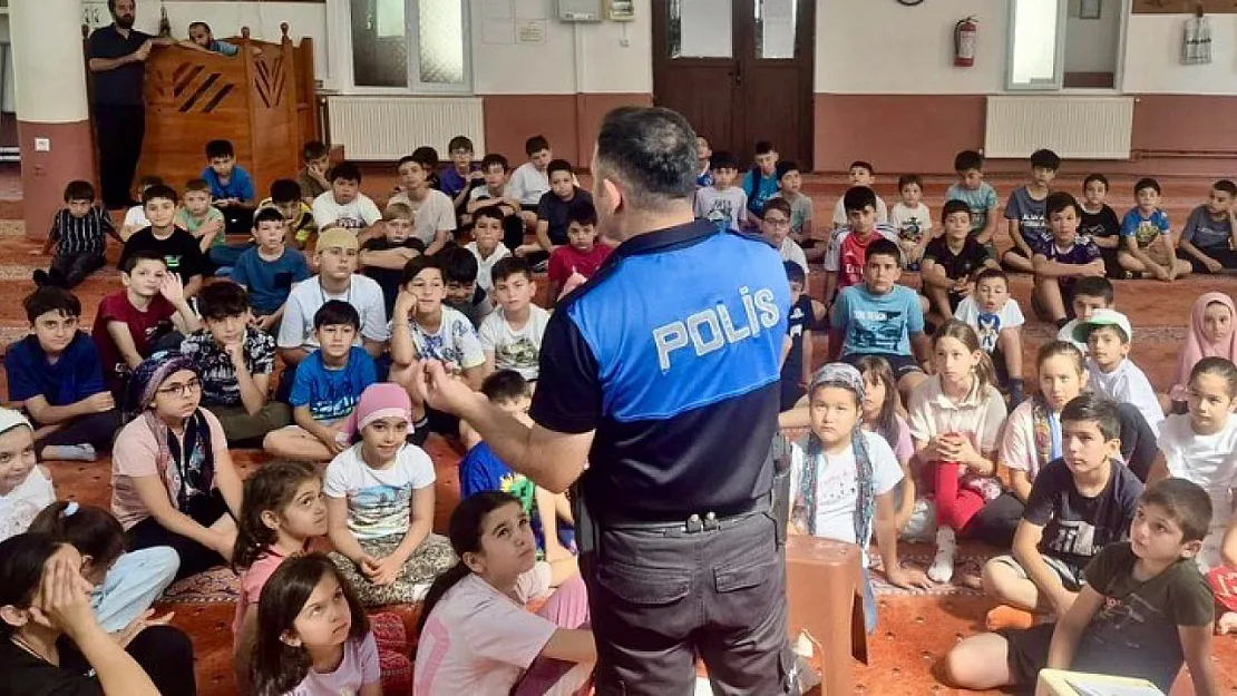 Yaz Kur'an Kursu Öğrencilerine Güvenlik Eğitimi