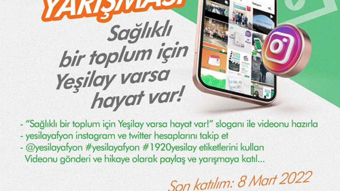 Yeşilay'dan 'Sahne Senin' adlı video yarışması