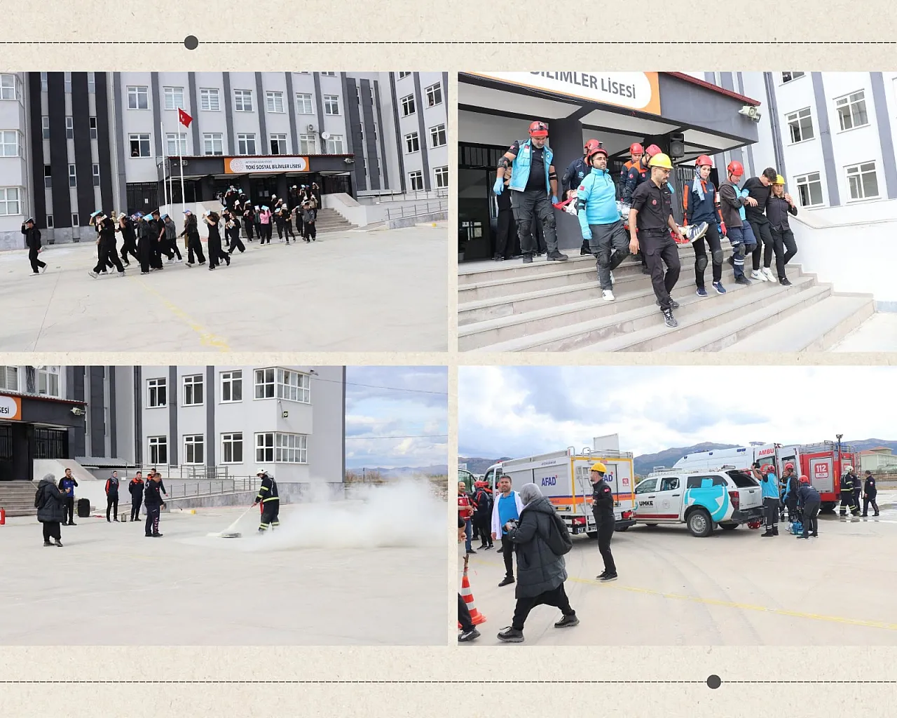 Afyonkarahisar'da Okulda Deprem ve Yangın Alarmı!