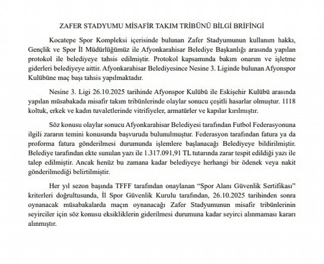 GÜVENLİK KURULU DEVREDE Afyon Emniyetinden Önemli Açıklama: Yasak Geldi!