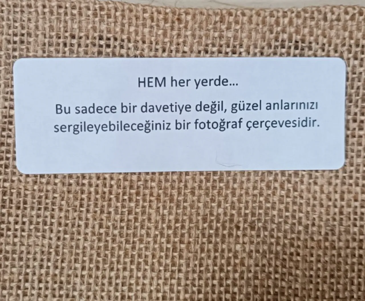 HEM Davetiye, HEM Fotoğraf Çerçevesi