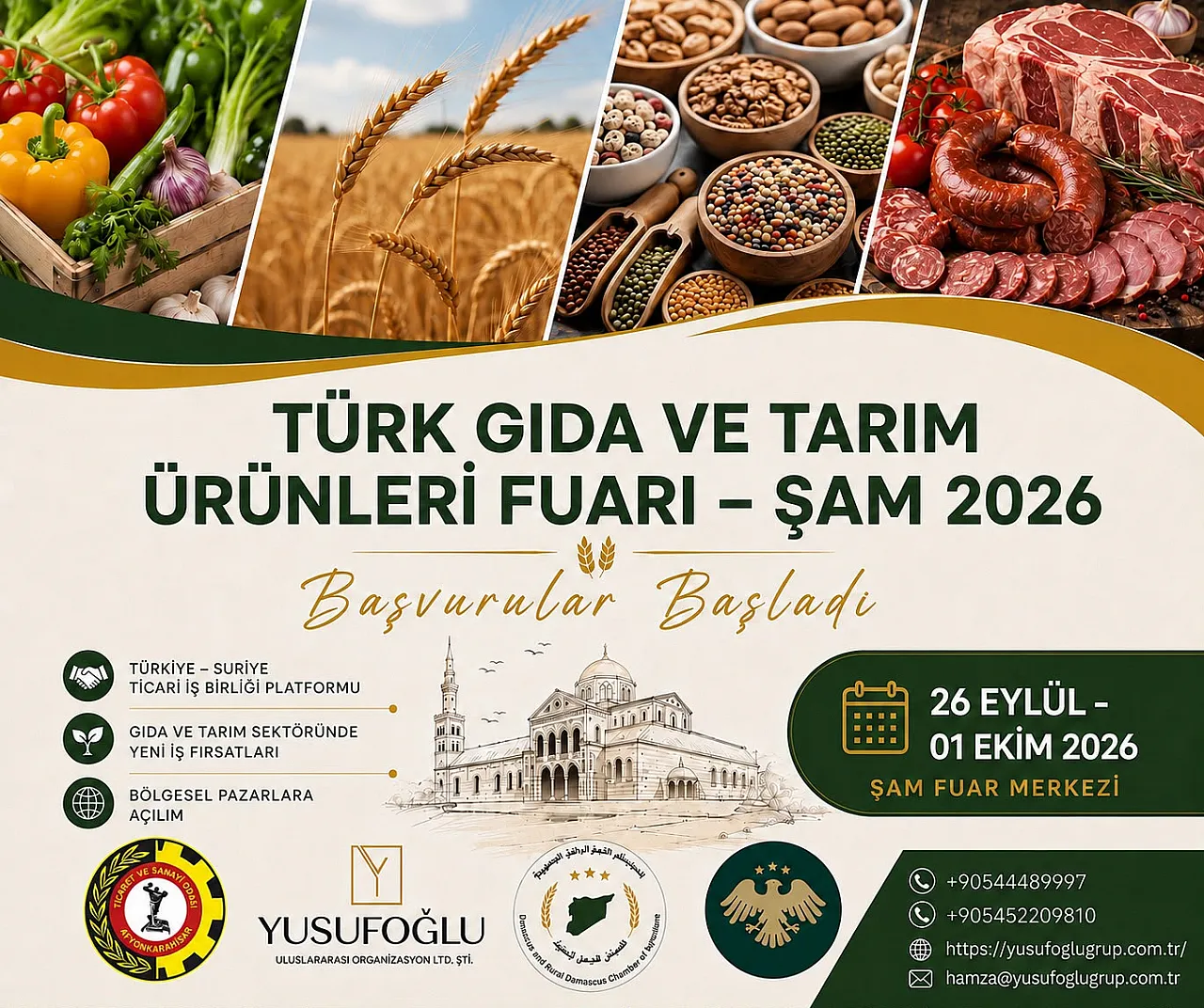 Gıda Üreticileri Şam'a Akın Edecek… ATSO Üyelerine Özel Destek