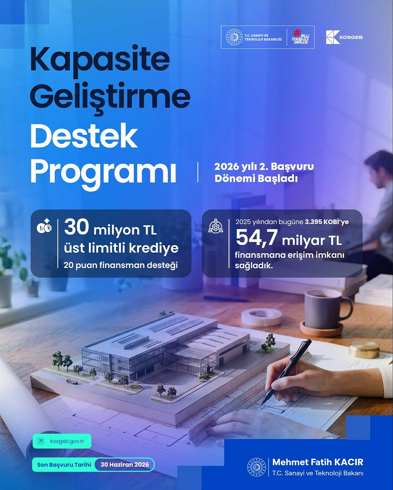 Ekonomiye KOSGEB Desteği Başurular Başladı : Limit 30 Milyon Lira Oldu