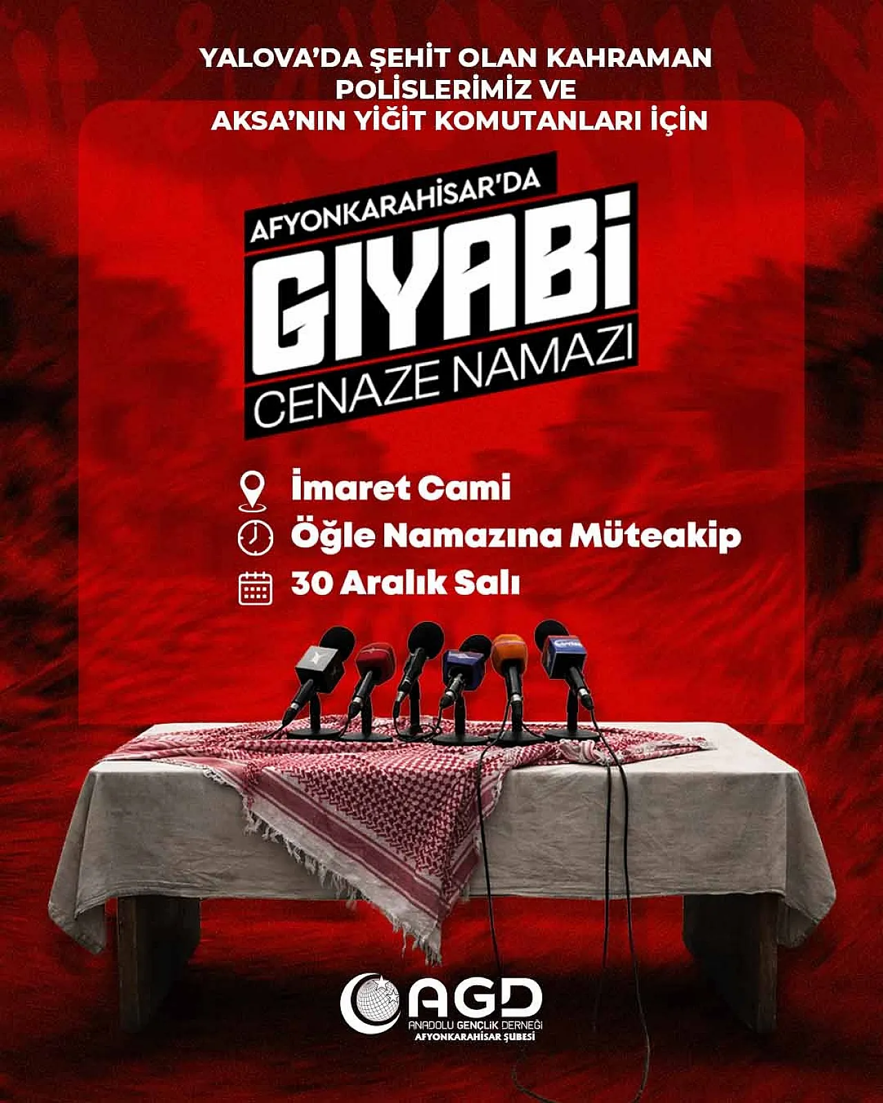 Şehitler İçin Gıyabi Cenaze Namazı Kılınacak