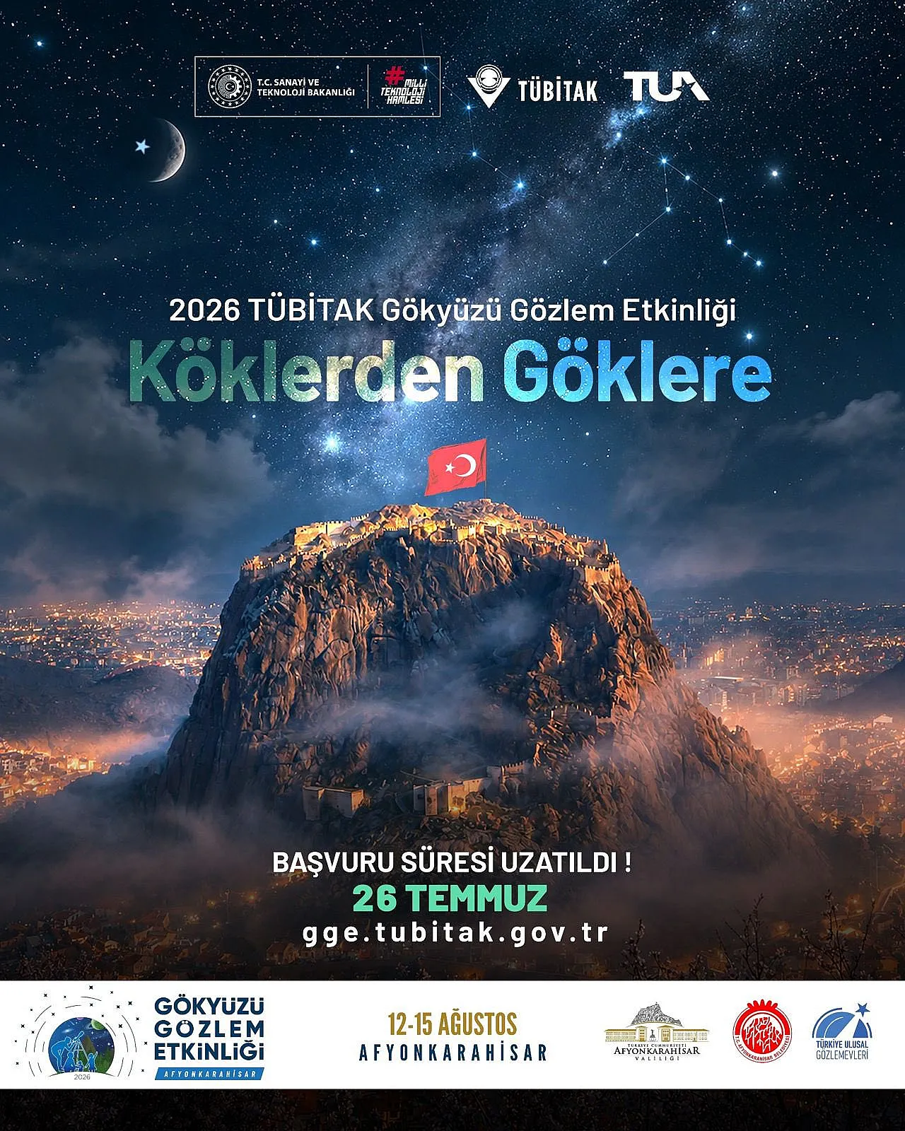 Afyon'da Gökyüzü Şöleni Başlıyor, Başvurular Devam Ediyor