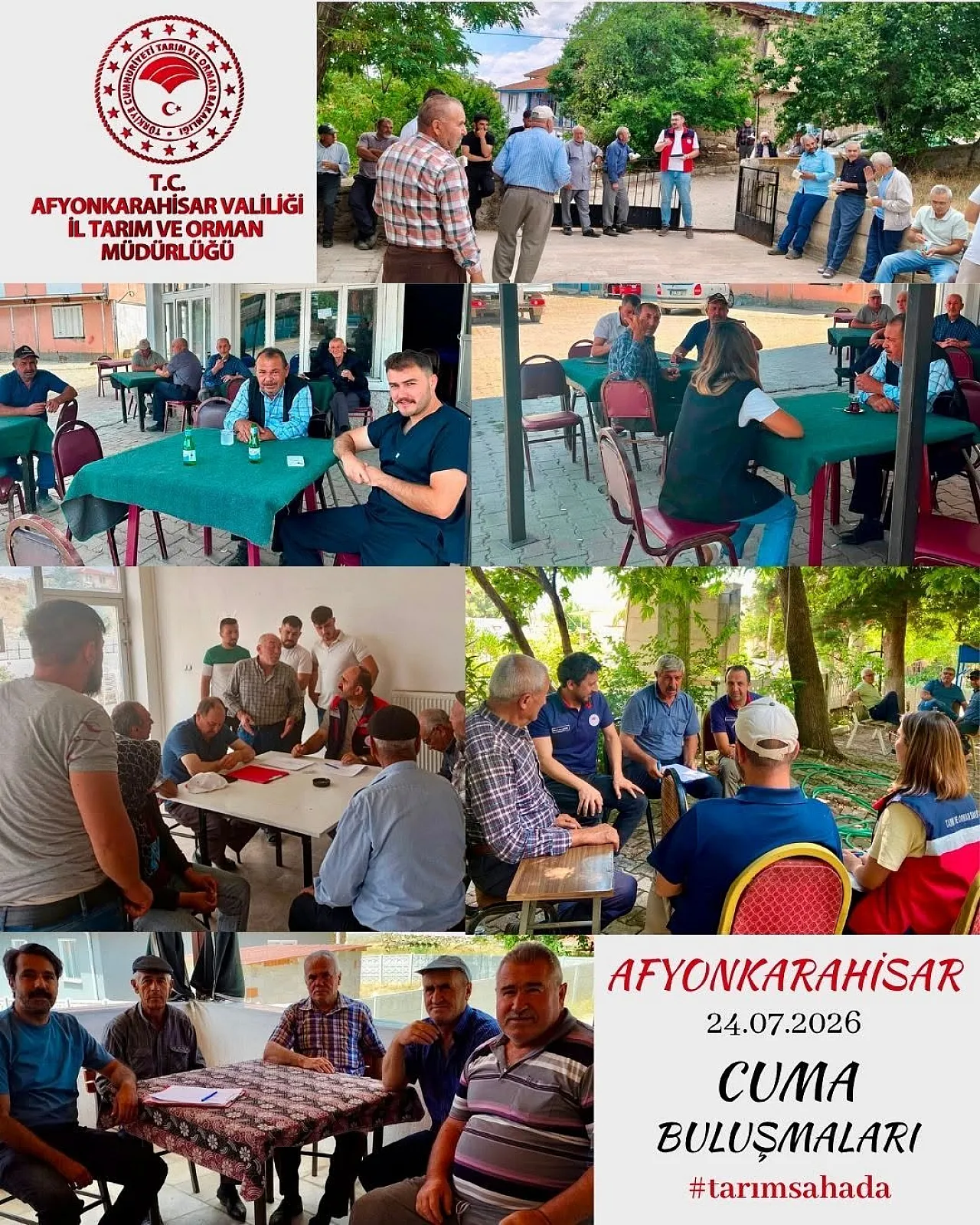 Afyon'da Üreticilerle Cuma Buluşmaları Düzenleniyor