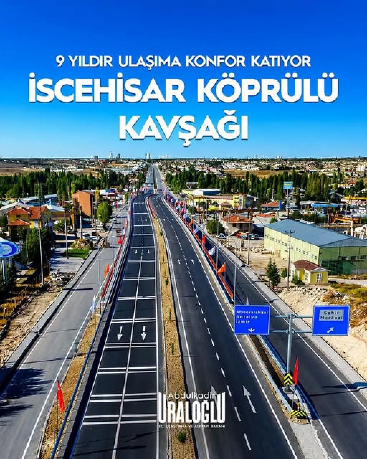 Afyon'un Bu Kavşağında Günde 14 Bin Araç Yol Alıyor