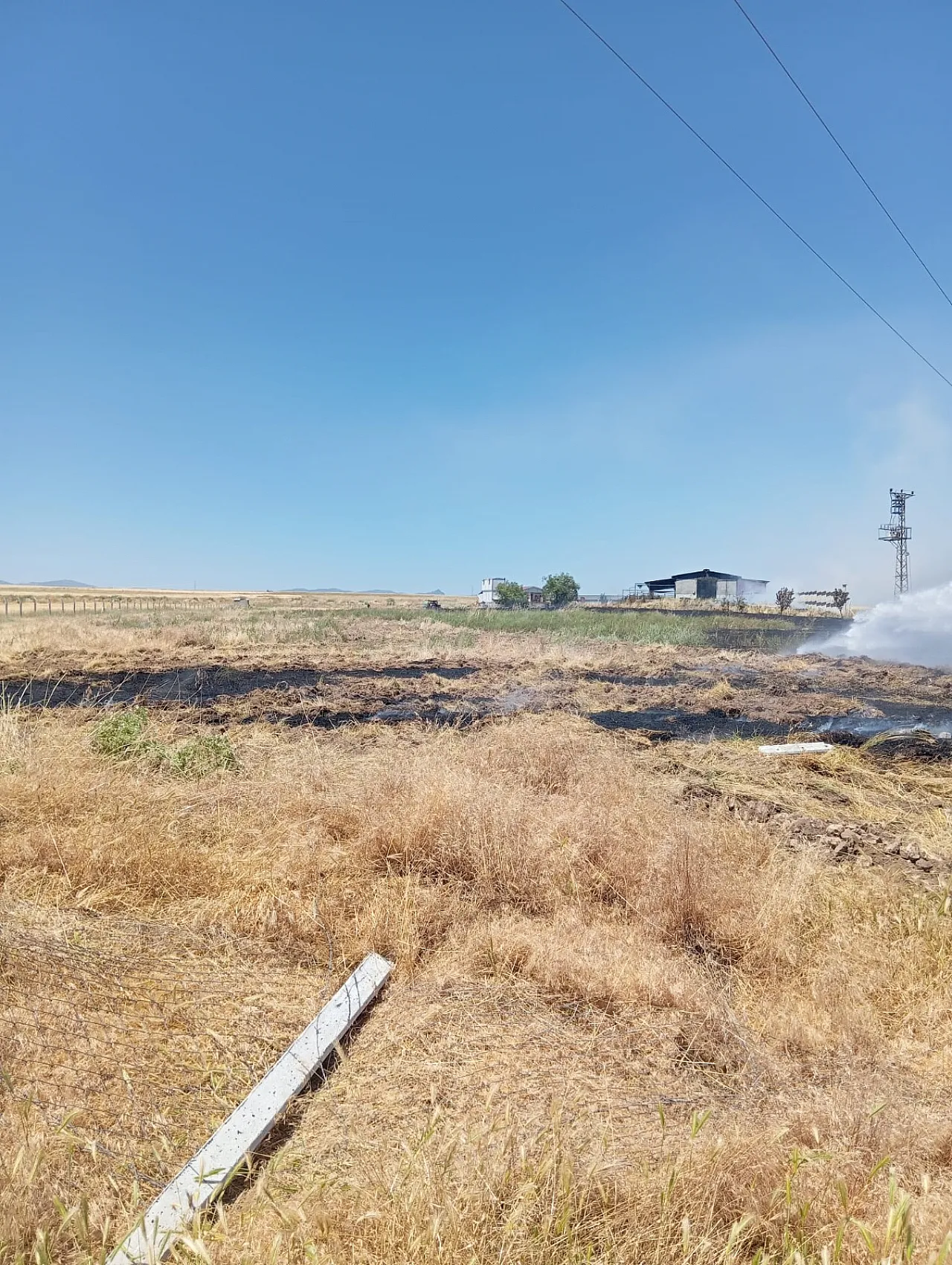 Afyonkarahisar'da Ot Yangınına Anında Müdahale
