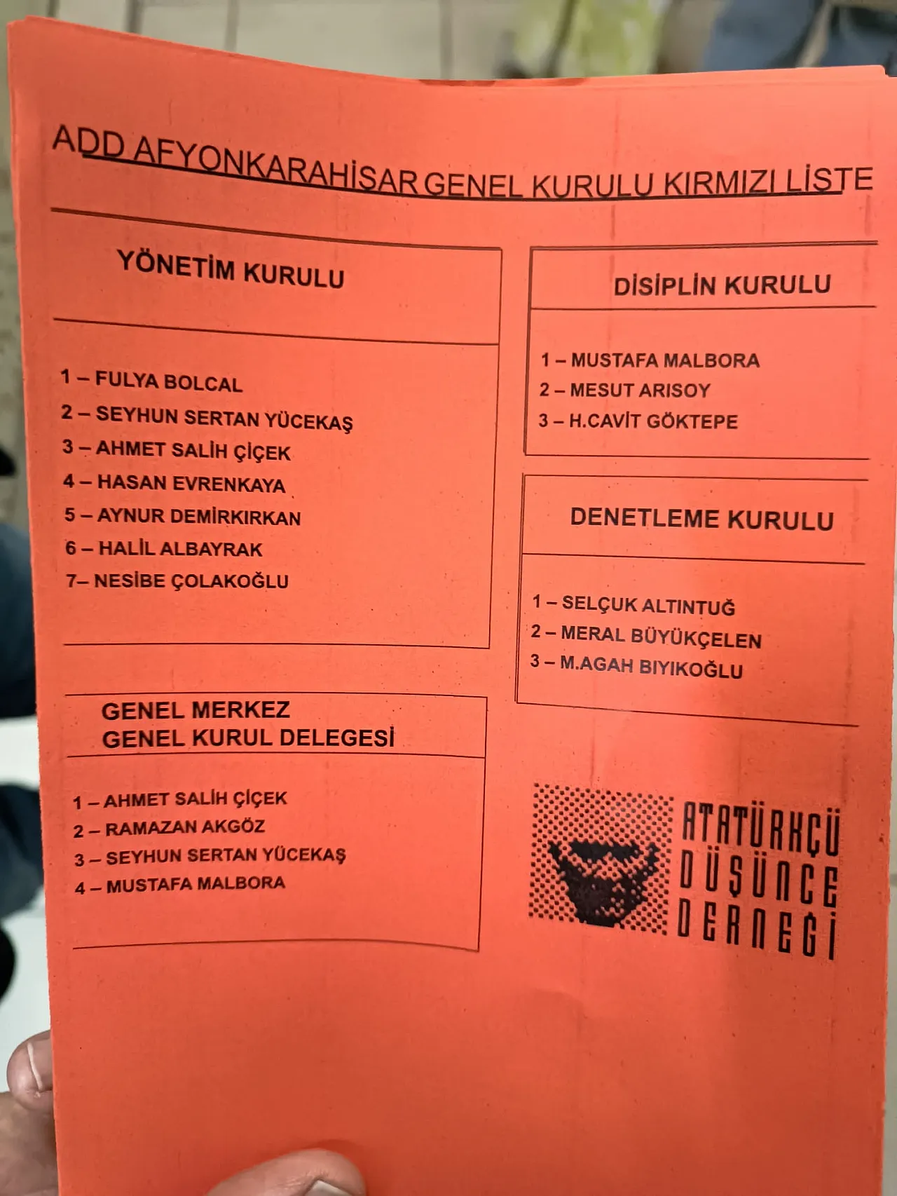 ADD'de Listeler Belli Oldu