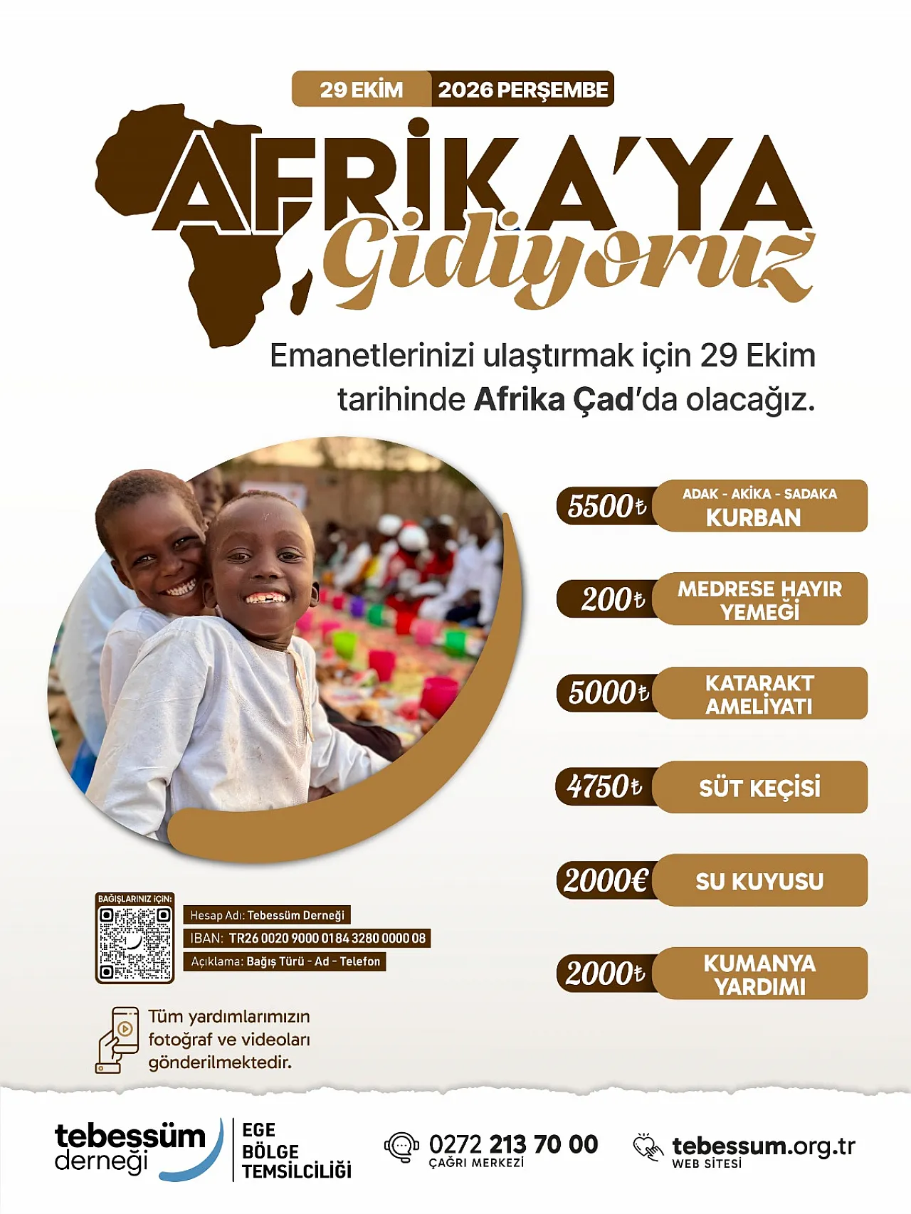 Selçuk: 29 Ekim'de Afrika'da Tebessüm Olacağız