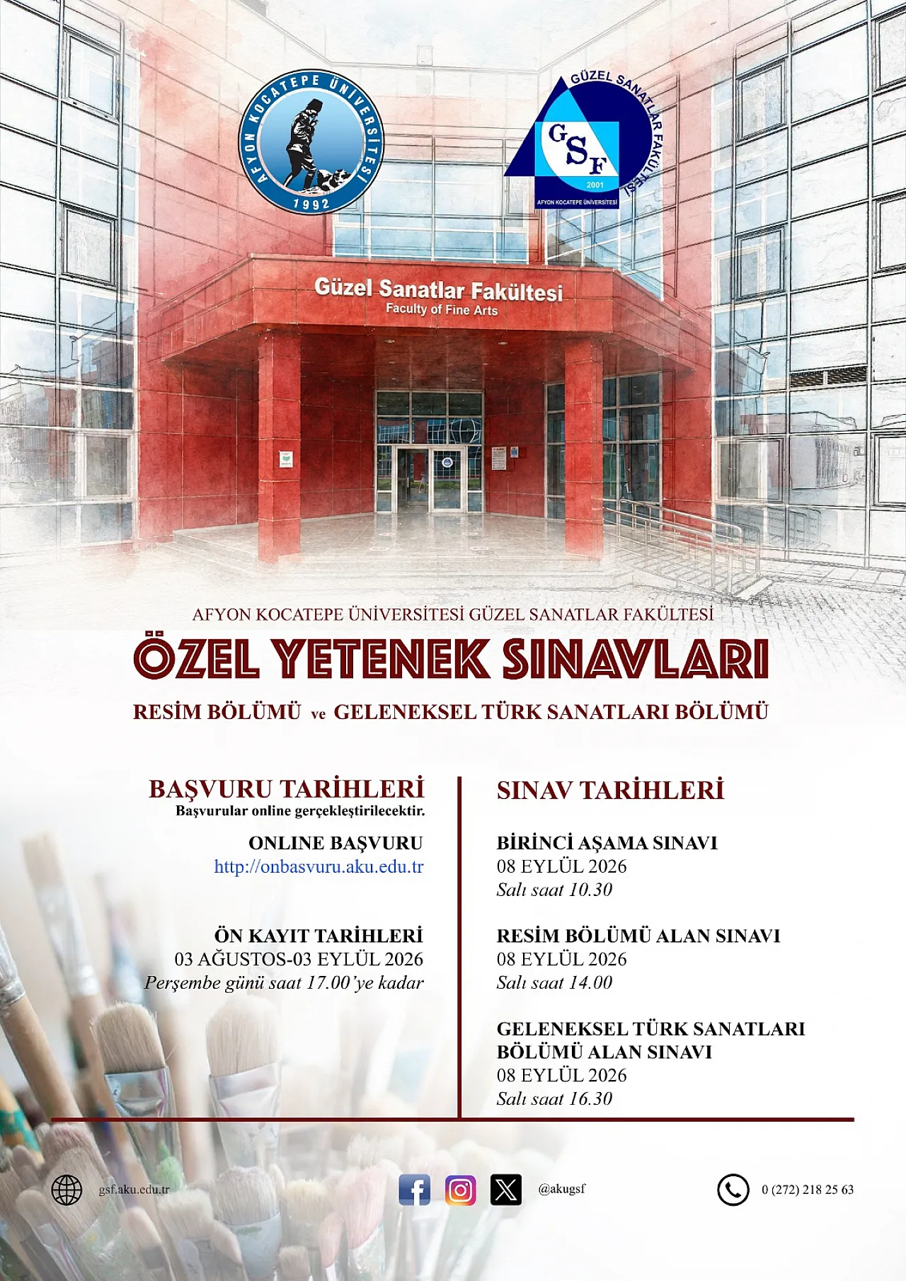 Özel Yetenekliler İçin AKÜ'de Özel Sınav