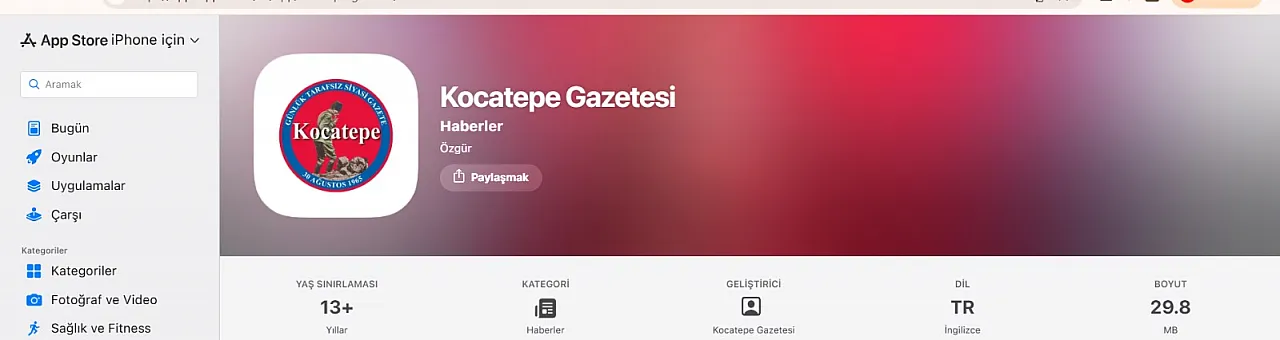 Kocatepe Gazetesi'nin Mobil Uygulamasını İndirin, Haberiniz Olsun